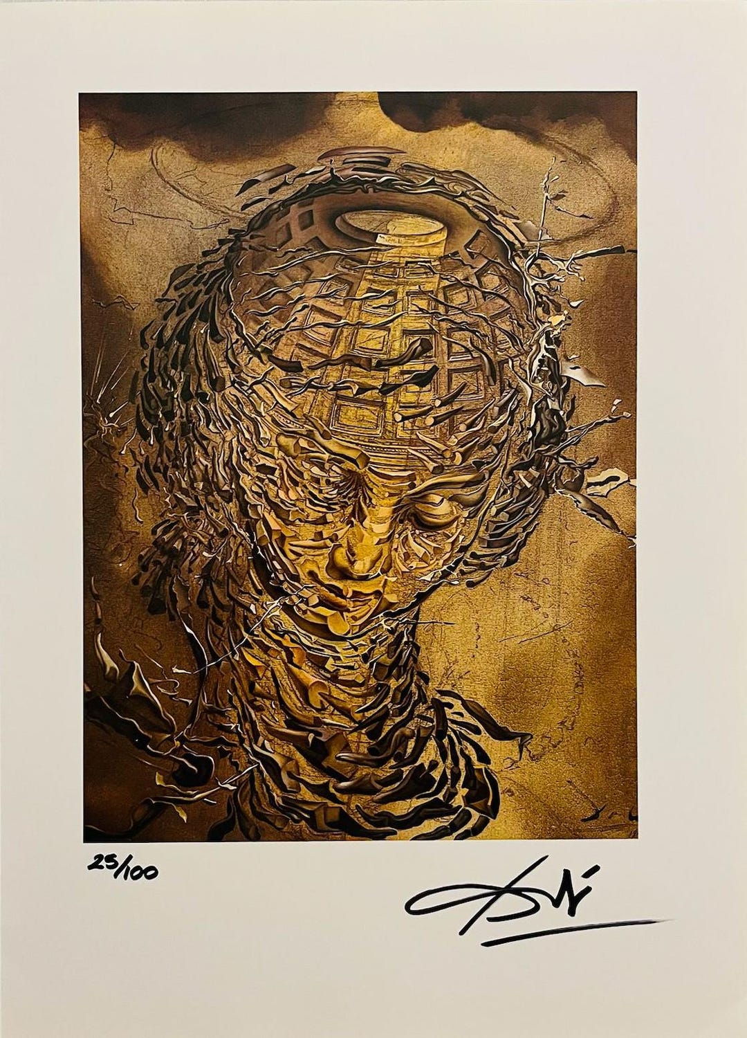 Exploding Head Dali Salvador Dalí - Raphaelesque Head Exploding 23/100 - Hand Signed ...