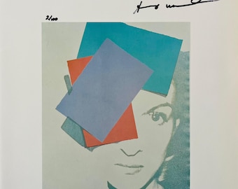 Andy Warhol - Paloma Picasso 2/100 - Handsignierter Originaldruck mit Echtheitszertifikat und +3.500 USD Wertgutachten - Nummeriert
