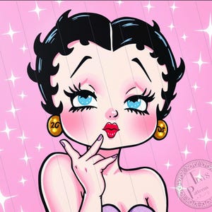Betty Boop Tumbler Wrap, Betty Boop, Betty Boop Tumbler Wrap Png, 20oz Skinny Tumbler Wrap, Betty Boop designs, Y2K Tumbler wrap