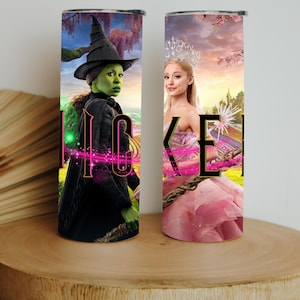 Wicked Tumbler Png | Tumbler Sublimation | Ariana Grande | Elphaba | Tumbler Wrap Png | Wicked The Musical | Tumbler Wrap | Wizard of Oz Png