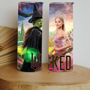 Wicked Tumbler PNG: Ariana Grande, Elphaba, Wizard of Oz (20oz Skinny Tumbler, Digital Download)