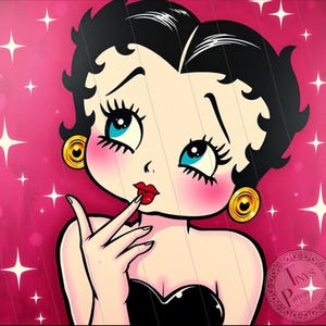 Betty Boop Tumbler Wrap, Betty Boop, Betty Boop Tumbler Wrap Png, 20oz Skinny Tumbler Wrap, Betty Boop designs, Y2K Tumbler wrap