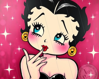 Betty Boop Tumbler Wrap, 20oz Skinny Tumbler PNG (Digital Download)