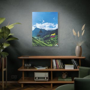 Canvas Print, Colombian Nature Wall Art for Home Decor - Beautiful Colombia, Colombian Pride, Valle del Cocora - Matte Canvas, Stretched