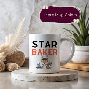 Star Baker Mug Great British Bake Off Fan Bake Off Mug Signature Bake Baker Gift Culinary Arts Gift Star Baker Bake Off Gift