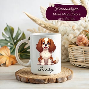 Personalized Cavalier Mug, Cavalier King Dog Mug, Cavalier Mom & Dad Gift, Custom Dog Mug, Cavalier Name Mug, Cavalier Dog Gift