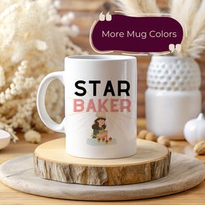 Bake Off Star Baker Mug Great British Bake Off Fan Gift Signature Bake Mug Baker Mug Culinary Arts Gift Star Baker Present