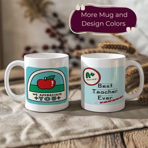 Best Teacher Ever Teachers Appreciation Mug Teacher Gift School Teacher Mug Unique Teacher Present Best Teacher Gift Ceramic Mug