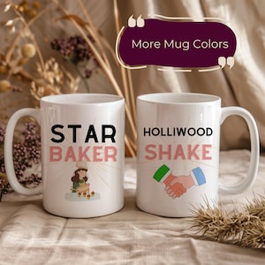 Paul Hollywood Handshake Funny Star Baker Mug Great British Bake Off Fan Gift Bake Off Mug for Culinary Arts Baker Gift