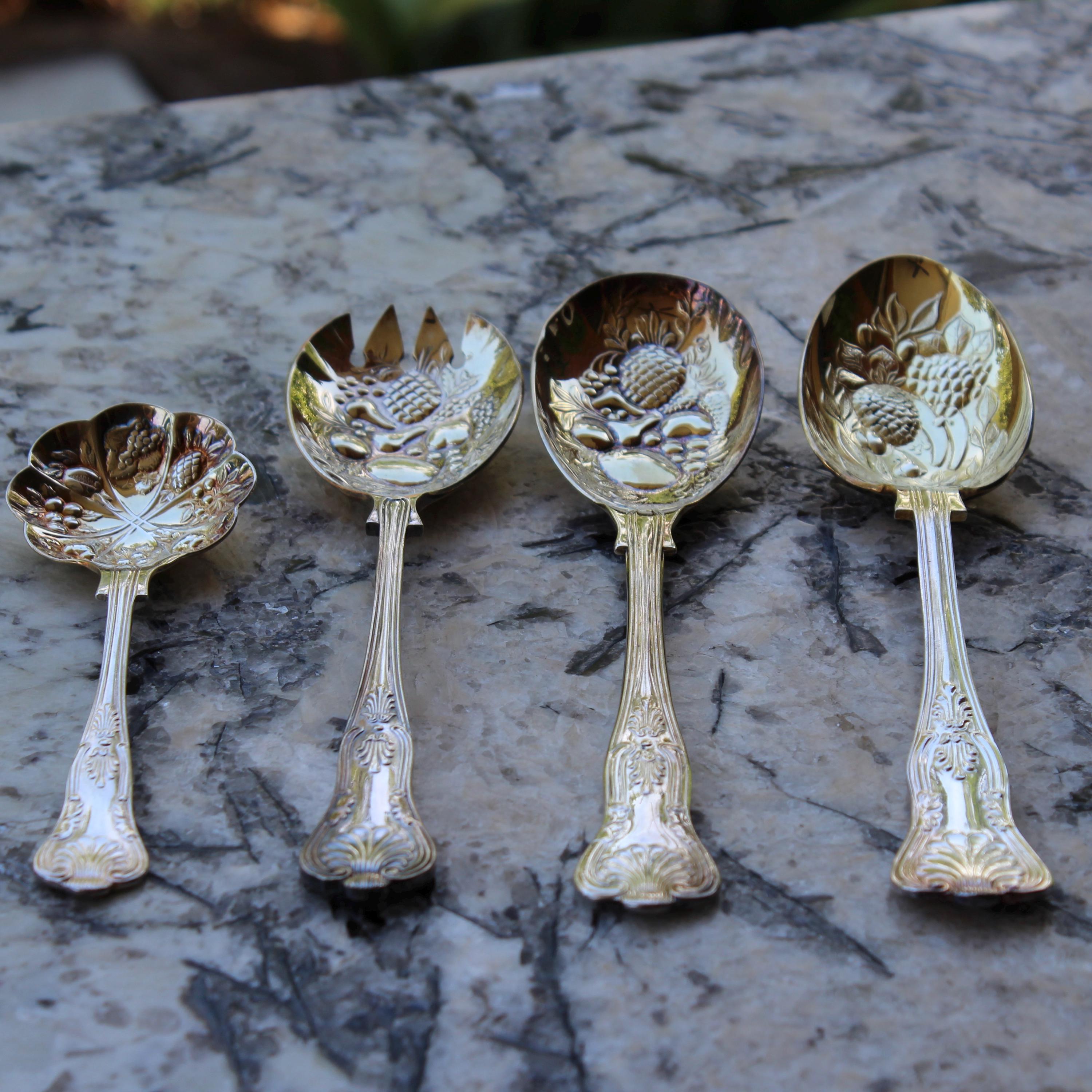 【専用】英国 アンティークスプーン EPNS AI SHEFFIELD ENGL Vintage Sheffield England EPNS Silver Plate Serving Spoon