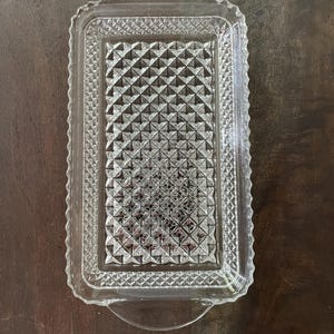 Anchor Hocking Rectangular Wexford Glass Tray