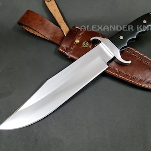 17.5&#39;&#39; Handmade D2 Steel Hunting Bowie Knife with Micarta Handle Birthday Anniversary Wedding Personalized Gift For Him made in USA AK-38
