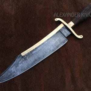 Premium Custom Hunting Bowie Knife - 12