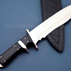17&#39;&#39; Handmade D2 Steel Hunting Bowie Knife with Micarta Handle Birthday Anniversary Wedding Personalized Gift For Him made in USA AK-44