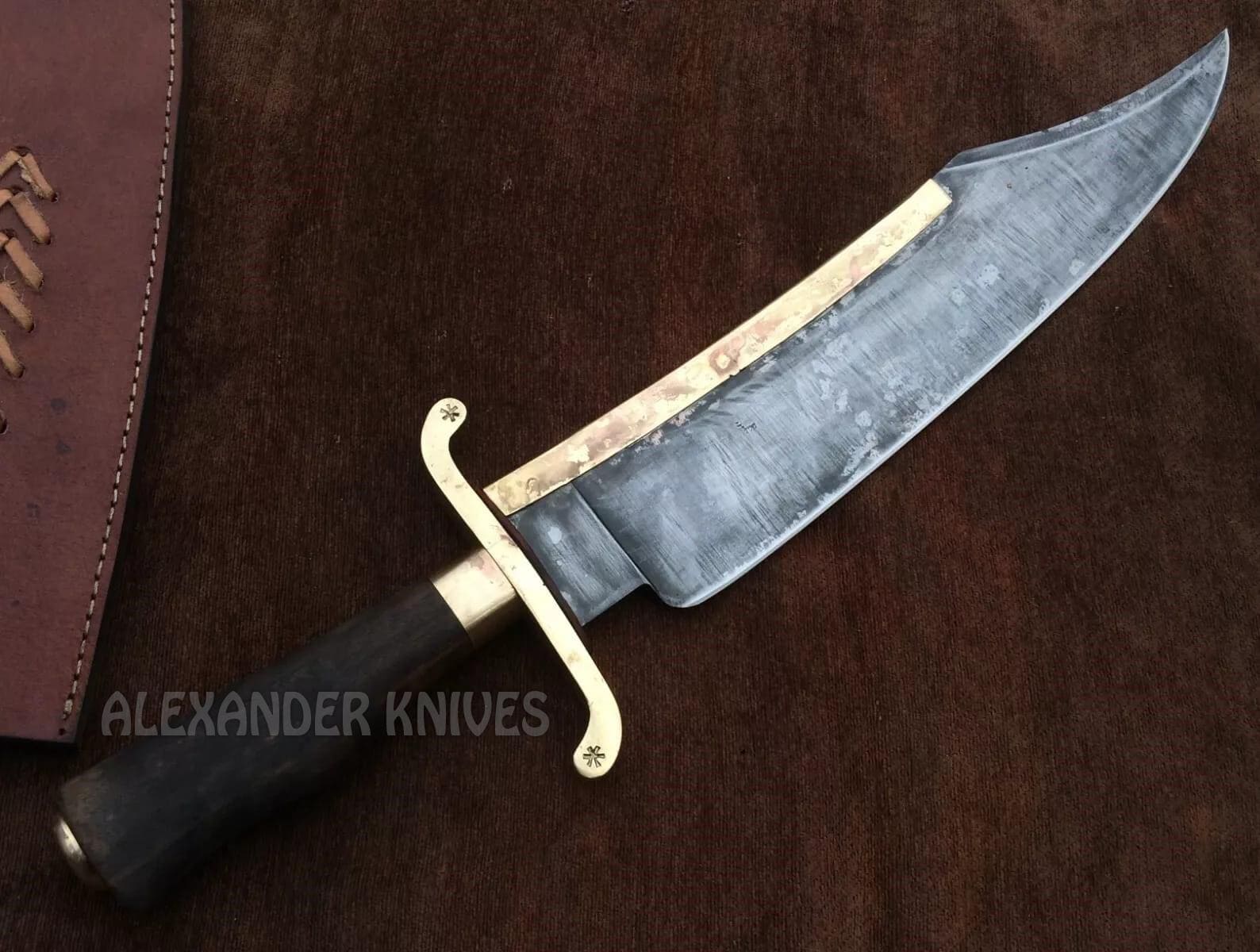 Premium Custom D2 Steel Bowie Knife for Hunting Adventures