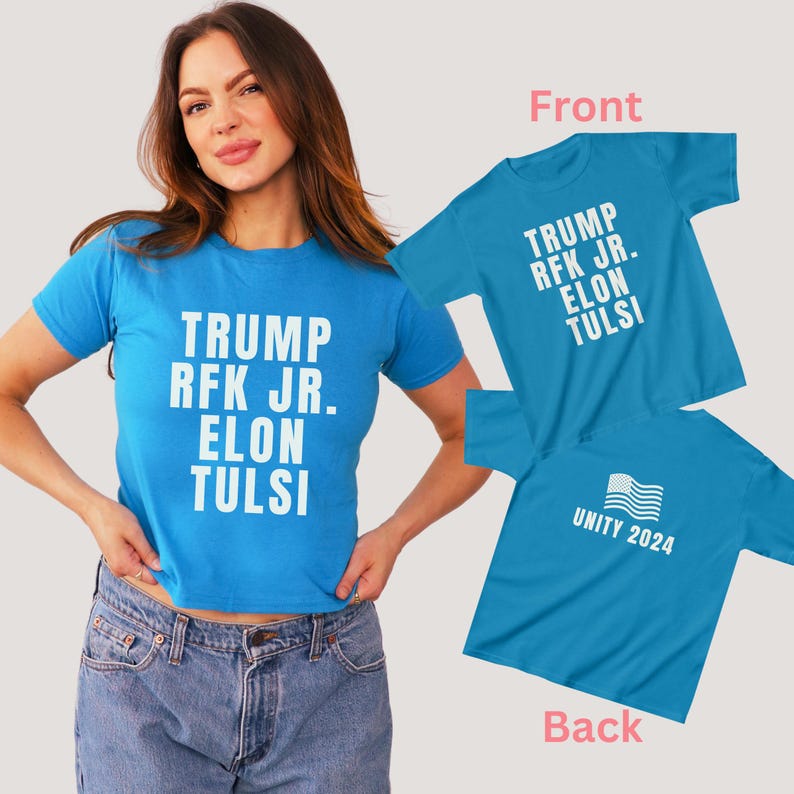Unity Party 2024 MAGA Trump RFK Jr Womens Trump Elon Musk Tulsi ...