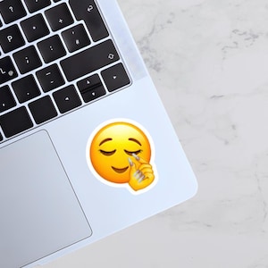 Tea Clock Meme Vinyl Sticker, Water Resistant Decal