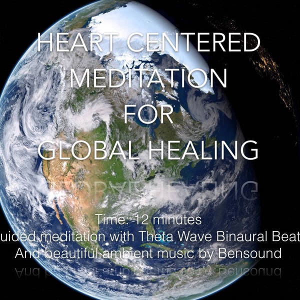 Guided Meditation for Planetary Healing and Love, instant download mp3