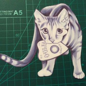 Ouija Kitty Sticker 5 inch
