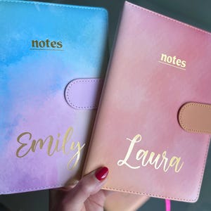Personalized Notebook – School Notebook with Name, Journal, Agenda, Homework Book, School Enrollment, Back to School, School Gift, Planner, A5