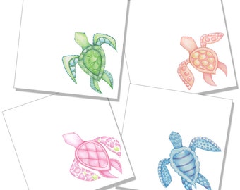 Sea Turtle Set of Four