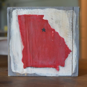 Georgia Bulldog Wood Block immagine 2