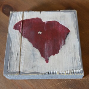 South Carolina Wood Block Bild 3