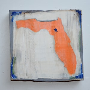 Florida Gators Wood Block