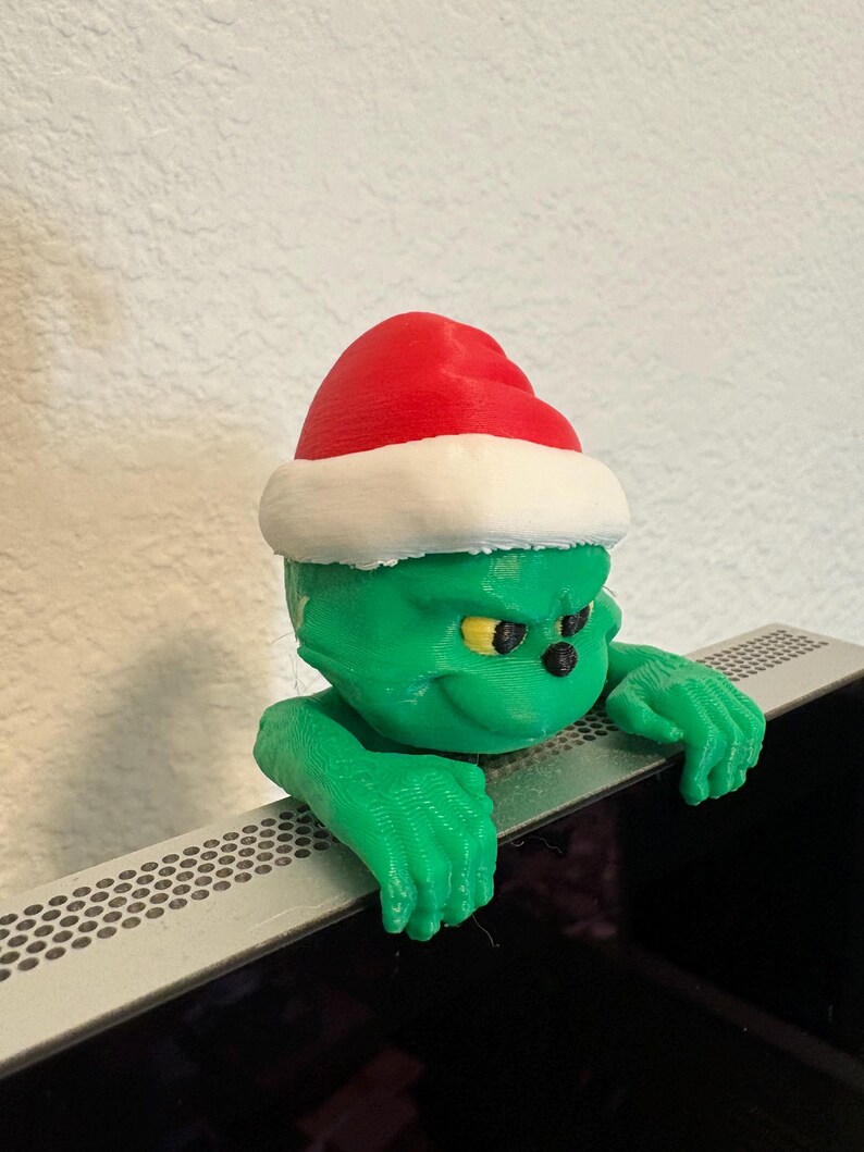 Grinch Monitor Buddy 3D Print - Etsy