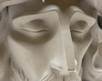 Face Sculpture of Jesus Christ 3D Printed