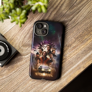 Supernatural Phone Case -  Dean, Sam, Castiel - Impala | Compatible with iPhone 16, 15, 14, 13, 12, 11 Pro  Samsung S25, S24, S23, S22, S21