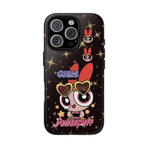 Powerpuff Girls Phone Case for iPhone 16 15, Samsung S25 and Pixel 9 Pro | Cute Tough Cases for Kids, Girls Gifts, Cartoon Lover&#39;s Accessory