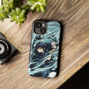 Giyu Tomioka iPhone 15, 14, 13, 12, 11 Pro Max Case - Demon Slayer Samsung S25, S24, S23, S22, S21 Plus Cover - Anime & Manga Phone Case
