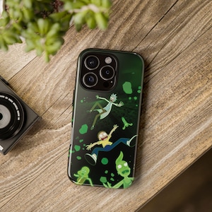 Rick and Morty Tough Phone Case Gifts  for carton Gifts for iphone, Samsung ,Google pixel | Green Portal Design