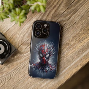Spider-Man Tough Case for iPhone 16, 15, 14, 13, 12, 11 Pro Max & Samsung S24, S23, S22, S21 Ultra Plus – Durable Superhero Phone Cover