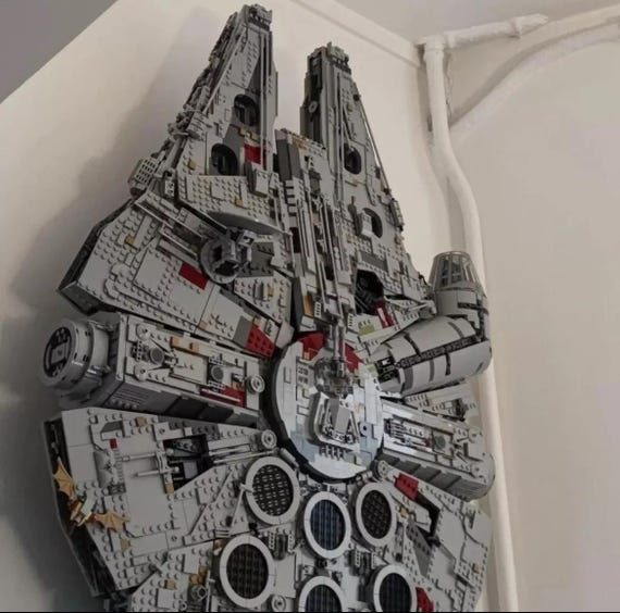 Premium Showcase Wall Mount for LEGO UCS Millennium Falcon 75192
