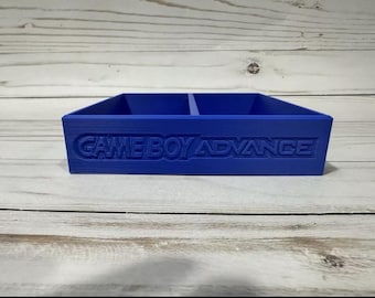 Organizador de almacenamiento de cartuchos portátil apilable con bandeja para juegos de Game Boy Advance GBA