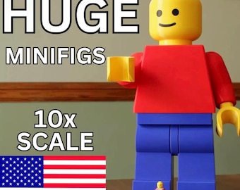 Niestandardowa gigantyczna minifigurka JUMBO Lego Mini Figure Ornament Display w skali 10:1 ~16" MEGA
