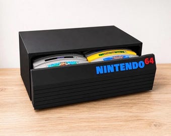 Nintendo N64 Game Storage Case 18 Cartridge Holder Case Box Drawer