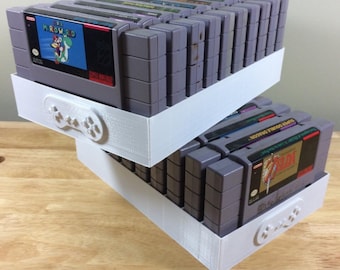 Soporte para 10 cartuchos de juegos de SNES: bandeja de almacenamiento para juegos de Super Nintendo