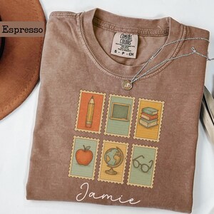 Custom Teacher Name Shirt Personalized Teacher Appreciation Gift Comfort Colors® Custom Teacher Shirts Elementary teacher new teacher gift
