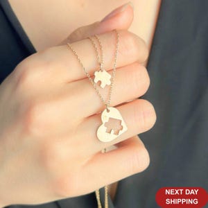 You Complete Me Set Necklace - Matching Heart Puzzle Jewelry- Puzzle Piece Necklace Set, Couple Gift, Gift for Her, Best Friend Pendant
