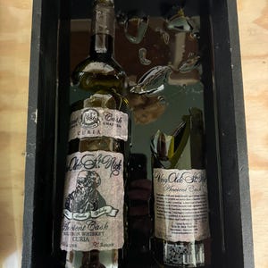 Broken bottle epoxy art