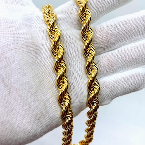 10k gold Rope chain 10mm