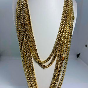 CARISSIMA Bracciale Unisex In Oro Giallo 9 Ct Con Catena Curb Piatta Da 5 Mm E Taglio Diamante, 18 Cm - Foto 9