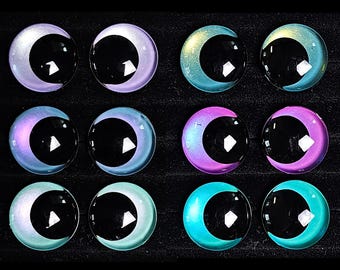 Yeux de sécurité caméléon série Wonderland pour peluches au crochet : lot de 6 paires