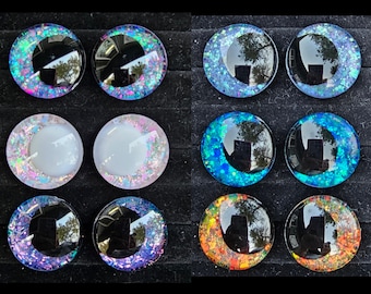 Electric Series Color Shift Safety Eyes For Crochet Plushies: 6 Pair Set
