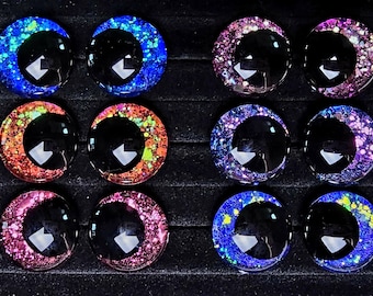 NOUVEAUX yeux de sécurité à changement de couleur de la série Mindbender pour peluches au crochet : lot de 6 paires