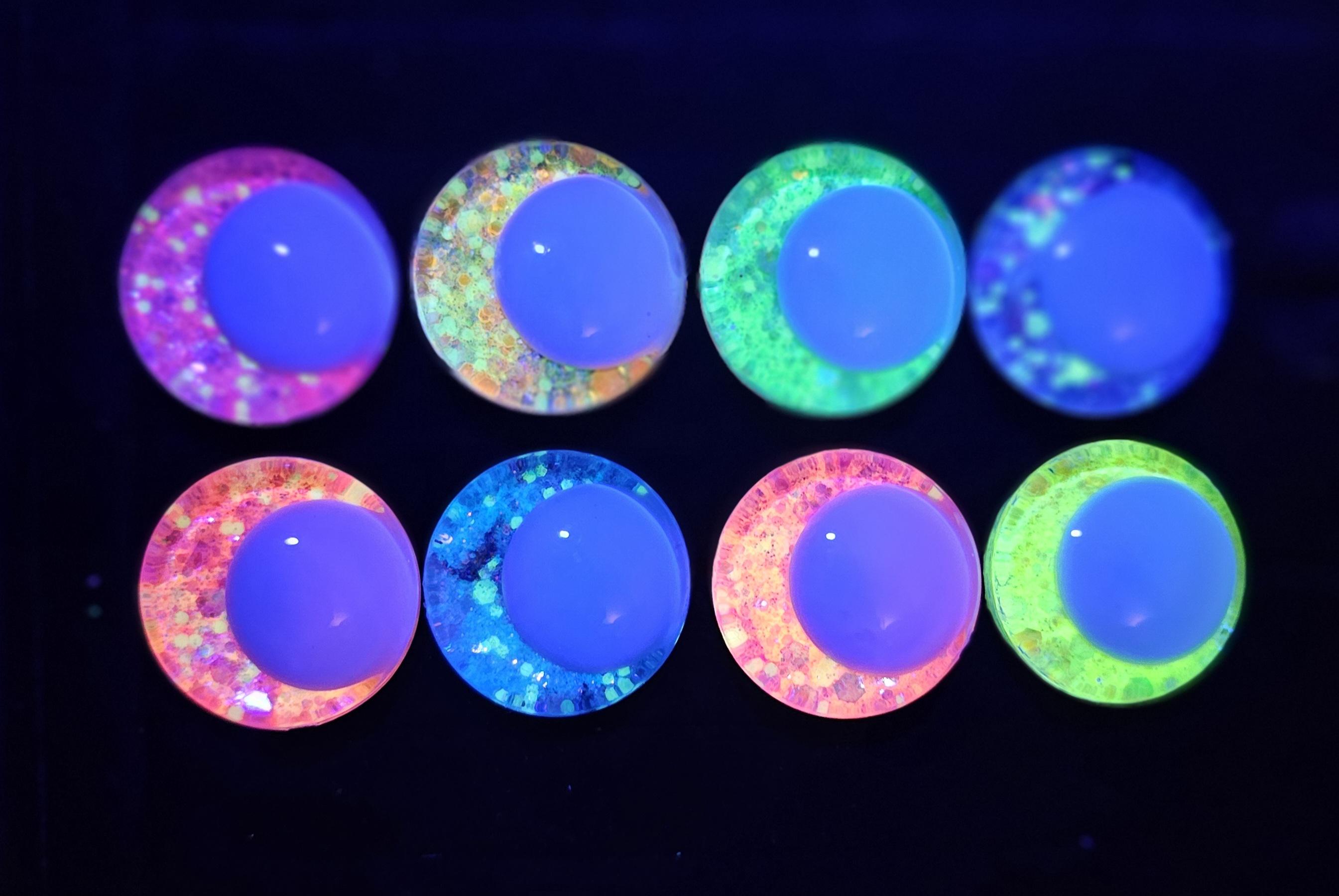 2er Set Riesen-Augen – Leuchten Im Dunkeln, 7 Zoll (ca. 18 Cm), Selbstklebend