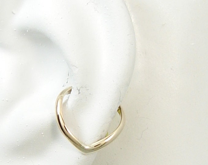 Conch Piercing Conch Pierced Gauge Earring Hex Piercing Etsy